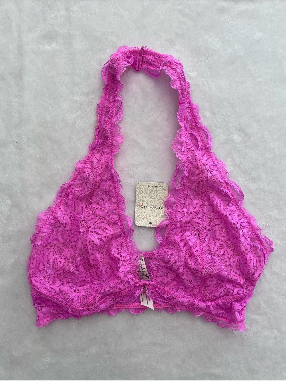 Free People Intimately hot pink bralette small
